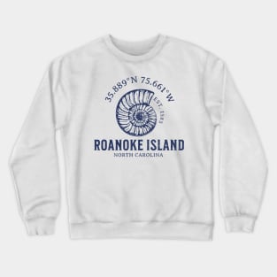 Roanoke Island Sunrise Summer Sea Shell in NC Crewneck Sweatshirt